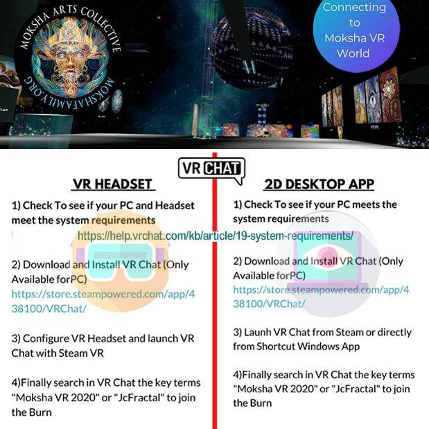 Moksha Arts Collective Presents – Moksha VR 2020 - Kindling Burning Man Multiverse –Sept-3-7– from 7th Circuit Studio