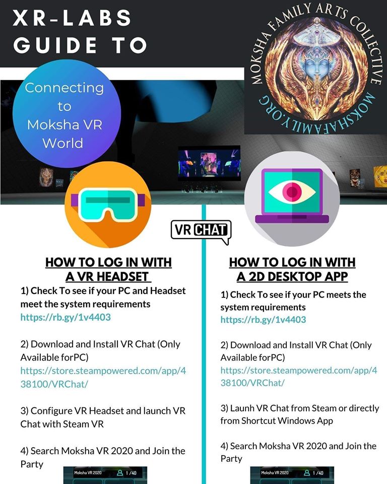 Moksha Arts Collective Presents – Moksha VR 2020 Gallery Premiere – December 3–6 from 7th Circuit Studio